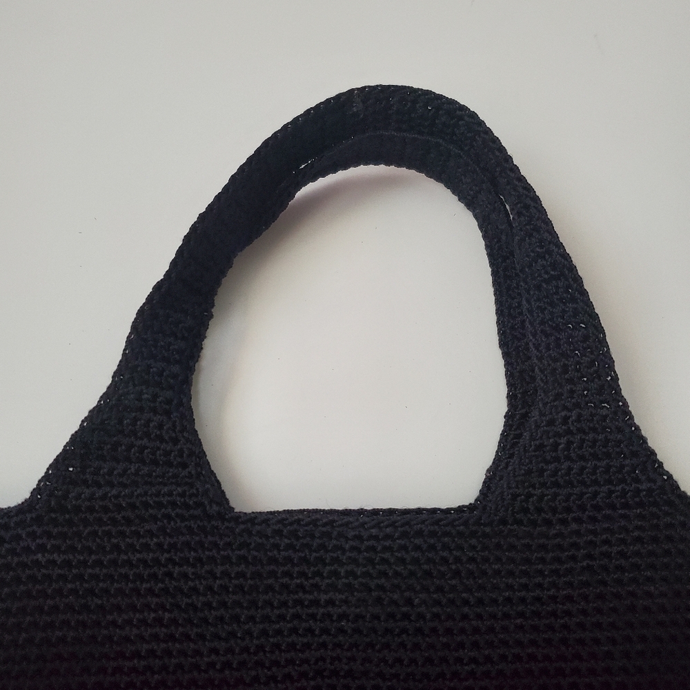 The Sak Black Crochet Mini Tote Bag - Picture 8 of 14
